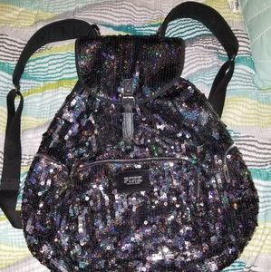 Pink Sequin Backpack